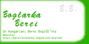 boglarka berei business card